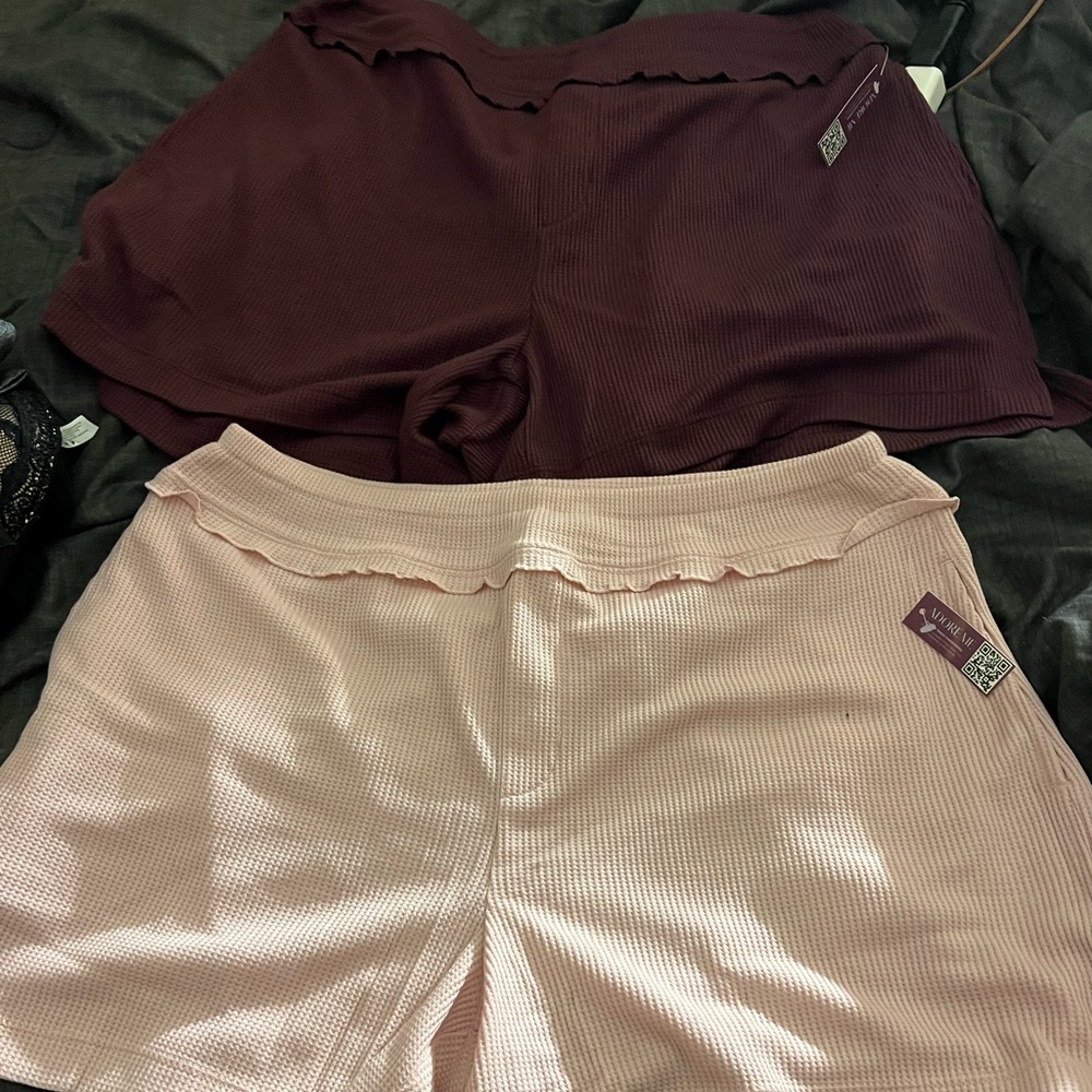 2 pairs of Adore Me pj shorts